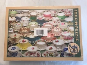 Cobble Hill  Puzzle 1000 Pieces Teacups Brand New Sealed - Picture 1 of 8