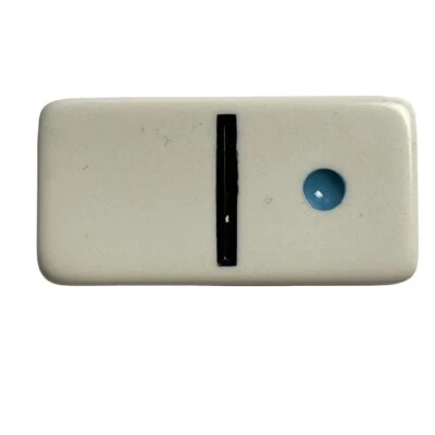 Double Nine Dominó Substituição Azulejo 0 1 Ponto Colorido Vintage 1998 mq - Imagem 1 de 4