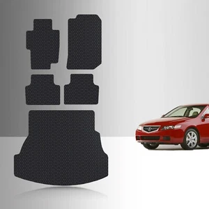 Juego completo de tapetes ToughPRO NEGROS para Acura TSX todo clima 2004-2008 - Imagen 1 de 7