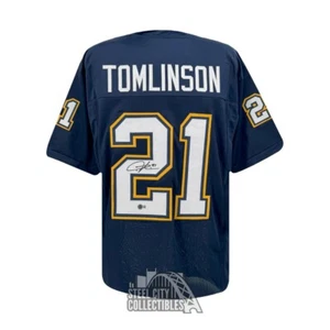 LaDainian Tomlinson Autographed San Diego Custom Navy Football Jersey - BAS - Picture 1 of 1