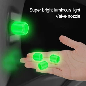 Valve Covers ABS Material Green Luminous Bike Pink Tire Valve Stem Cap - Picture 1 of 52