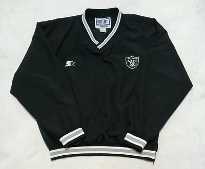 Chaqueta Pullover Vintage Oakland Raiders Starter XL 90 Back Hit Muy Rara NFL Foto 1 de 4