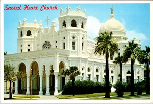 Vintage Postkarte - Heiliges Herz Kirche, Galveston Texas unbesendet - Bild 1 von 2