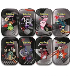 Pokemon Black Bolt & White Flare Full Art Set Unova Mini Tin Sealed (8 Tins) - Picture 1 of 3