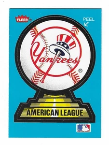 1987 Fleer Baseball New York Yankees Team Logo Sticker - Picture 1 of 2