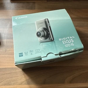 Canon IXUS 120 IS 12.1MP Compact Digital Camera | Silver - Tested - Boxed - Picture 1 of 15