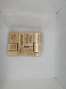 Stampin? Up! Rubber Stamps Set  Greetings - Imagen 1 de 6