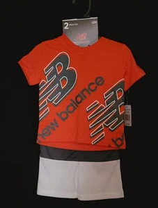 NWT BOYS SIZE 12 MONTHS NEW BALANCE SHORT SET - Picture 1 of 5