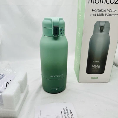 Calentador de leche portátil Momcozy para viajes - Doble cambio gradual de verde  Foto 1 de 4