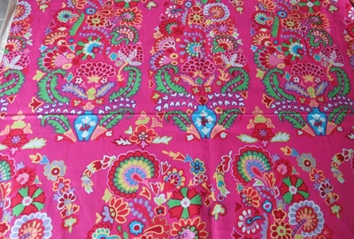 KAFFE FASSETT PAISLEY PINK 1/2 yd  GP27 original  issue   2 yd available - Image 1 of 2