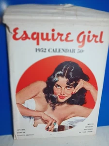 Vintage Esquire Girl Pinup Kalender 1952 Special Deluxe Edition mit Umschlag - Bild 1 von 5