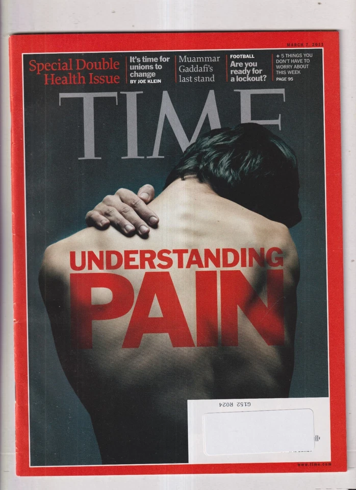 Time March 7, 2011 Understanding Pain, Special Double Health Issue, Football, Un - Image 1 of 1