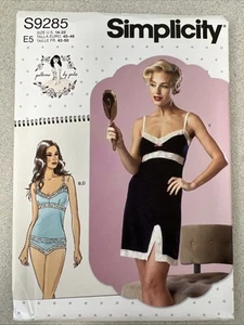 UNCUT Simplicity S9285 Misses Camisoles, Slip & Panties E5 (14-22) Sew Pattern - Picture 1 of 2