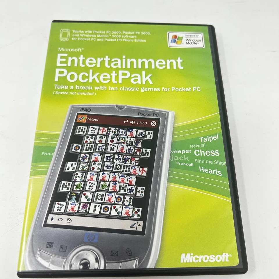Microsoft Entertainment PocketPak CD 2004 for Pocket PC 10 Games - Image 1 of 3