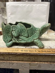 VINTAGE USA McCOY TORTOISE PLANTER - Picture 1 of 6
