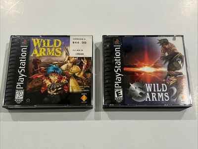 Lote Wild Arms 1 y 2 (Sony PlayStation 1 PS1) CIB Completo Gran Forma Foto 1 de 4