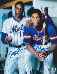 DARRYL STRAWBERRY / DWIGHT GOODEN NEW YORK METS BECKETT SI COVER SIGNED 8x10 - Picture 1 of 1