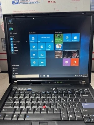 15" LCD IBM Thinkpad T60 INTEL T2400 1.83GHz CPU/ATI VIDEO 3GB/100GB Windows 10 Foto 1 de 4