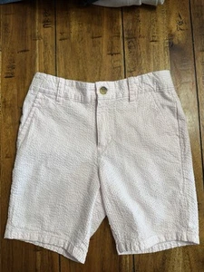 Janie & Jack Boys Size 8 - White / Pink Seersucker - Picture 1 of 2