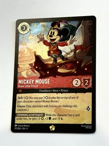 Disney Lorcana Sagenhafte Mickey Mouse Tapferer kleiner Prinz 111/204 LEGENDÄR Folie - Bild 1 von 4