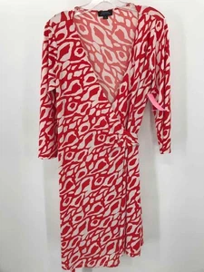 Pre-Owned Tahari Red Size 4 Wrap Knee Length Long Sleeve Dress - Picture 1 of 3