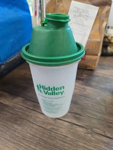 Mezclador mezclador de plástico verde para aderezo Hidden Valley Ranch 16 OZ botella receta de colección - Imagen 1 de 7