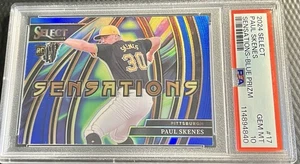 2024 Paul Skenes Pirates 07/49 Panini Select Sensations Blue Prizm Rookie #17 - Picture 1 of 3