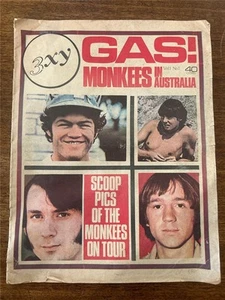 1968 Rare Gas! pop rock magazine Monkees in Australia Vol 1 no 1 Canned Heat 3XY - Picture 1 of 20