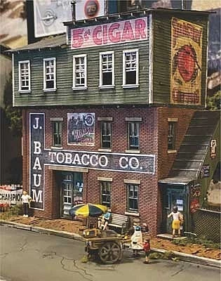 Bar Mills 371 N Scale J. Baum Tobacco Company -- Laser-Cut Wood Kit - Image 1 of 1