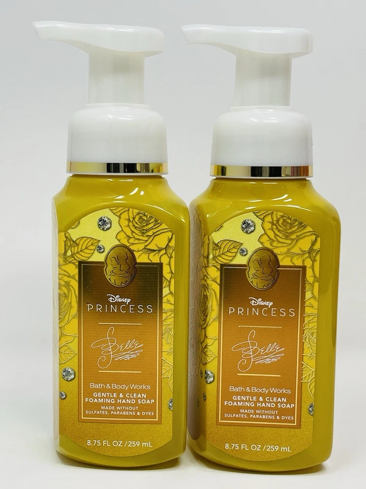 bath and body works disney princess belle foaming hand soap set of 2