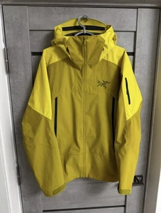 Arcteryx Authentic Sabre LT Gore-Tex Jacket Yellow Mustard Mens Size M (L) - Picture 1 of 17