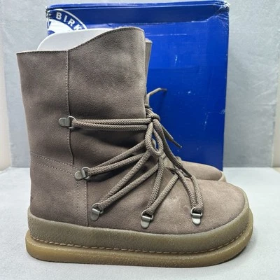 Birkenstock Masi Womens Size 7 (EU 38) Winter Boots Taupe Suede Shearling Lined - Изображение 1 из 4