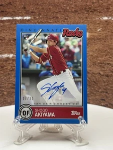 2020 Topps Brooklyn Collection - Brooklyn Autographs Shogo Akiyama BLue /30 - Picture 1 of 1