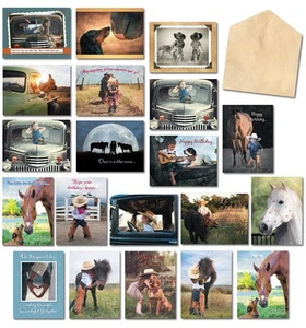 Country Charm - Made in USA - 20 Assorted Cards with Envelopes All Occasion, ... - Picture 1 of 9
