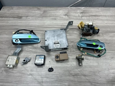 2001-2002 Mazda Miata Oem ECU Door Trunk Ignition Lock Key Set BP6H 18 881G A/T - Image 1 of 4