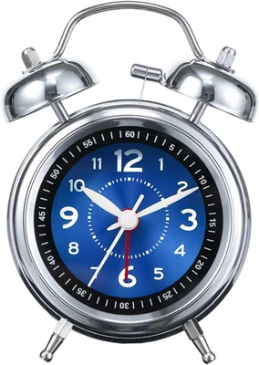 Loud Alarm Clock for Heavy Deep Sleepers,3 Inches Analog Metal Twin Bell Clocks  - Image 1 of 4