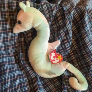 Vintage Neon Seahorse Beanie Babie - Picture 1 of 5