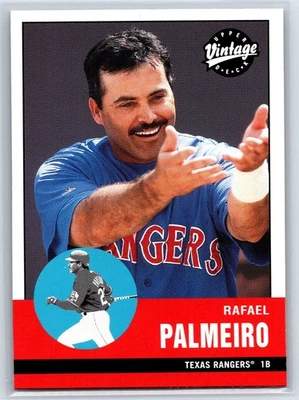 2001 Upper Deck Vintage Rafael Palmeiro Texas Rangers #81 - Image 1 of 2