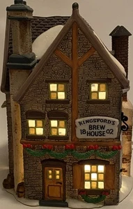 Dept 56  Dickens Village Kingsford's Brew House 1993 Heritage Beer Ale Lighted - Picture 1 of 14
