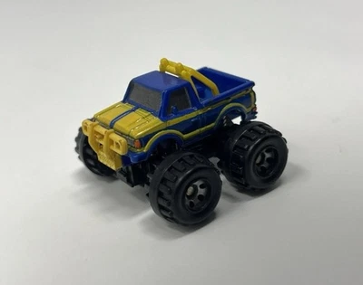 87 Micro Machines  Super 4 X 4 Datsun Off Road Pickup Blue Yellow Vintage Galoob - Image 1 of 4