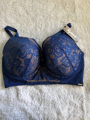 GOSSARD Imperial Blue Encore Padded Push-Up  Bra 34I NEW WITH TAGS - Image 1 of 2