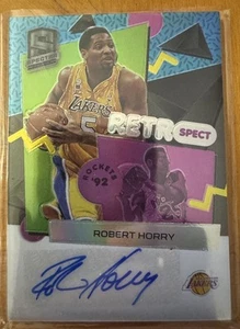2022-23 ROBERT HORRY /99 AUTO PANINI SPECTRA RETRO SPECT AUTOGRAPHS Auto Lakers - Picture 1 of 2