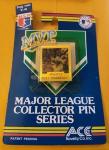 Prendedor de coleccionista Rickey Henderson Oakland Atletics 1992 As MVP RARO  - Imagen 1 de 3