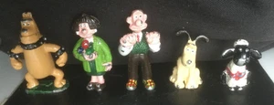 GOOD SOLDIERS WALLACE & GROMIT / A CLOSE SHAVE / 5 LEAD FIGURES / Play-Worn / xv - Picture 1 of 6