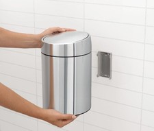 Brabantia Diapositiva Sto 5 Cestino Cosmetici da Bagno Acciaio Inox Parete