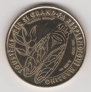 A 2007 TOKEN MEDAILLE MONNAIE DE PARIS -- 13 005 N°1 MARSEILLE LA CIGALE  - Picture 1 of 2