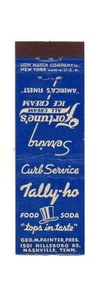 De colección TALLY-HO DRIVE-IN RESTAURANTE Nashville TN Sin Usar León Enano Matchcover - Imagen 1 de 1
