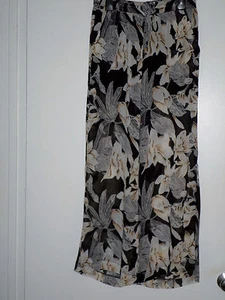 Kadashian Kollection Women's Sheer Wide-Leg Pants-Vintage Lily - Picture 1 of 4