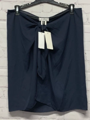 J Valdi Talla Única Cintura Corta Encubrimiento Falda Traje de Baño Azul Marino Nuevo Foto 1 de 3