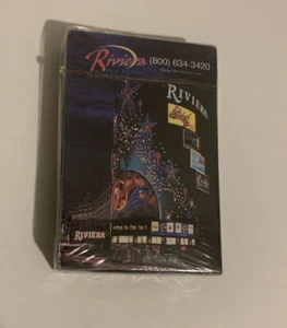 Mazzo di carte da gioco Riviera Hotel Casino Las Vegas *Nuovo* - Foto 1 di 9